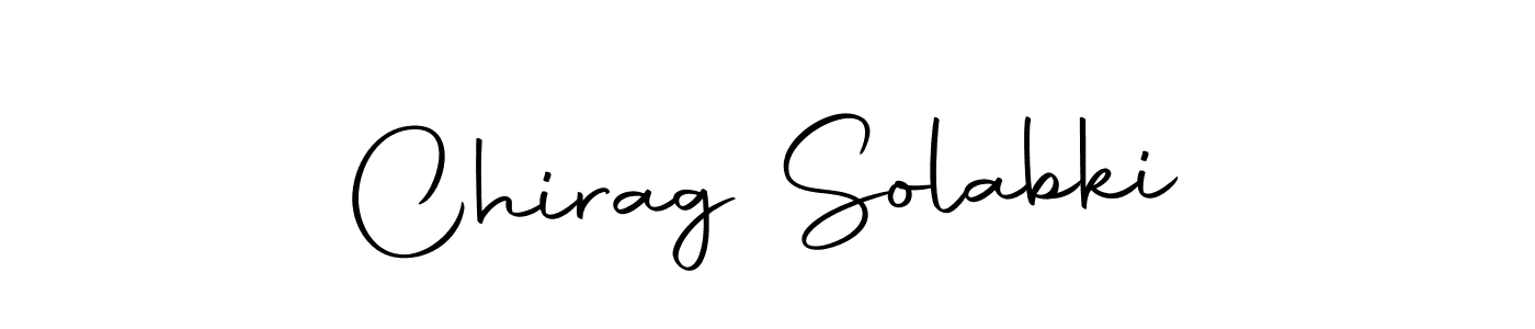 How to make Chirag Solabki name signature. Use Autography-DOLnW style for creating short signs online. This is the latest handwritten sign. Chirag Solabki signature style 10 images and pictures png