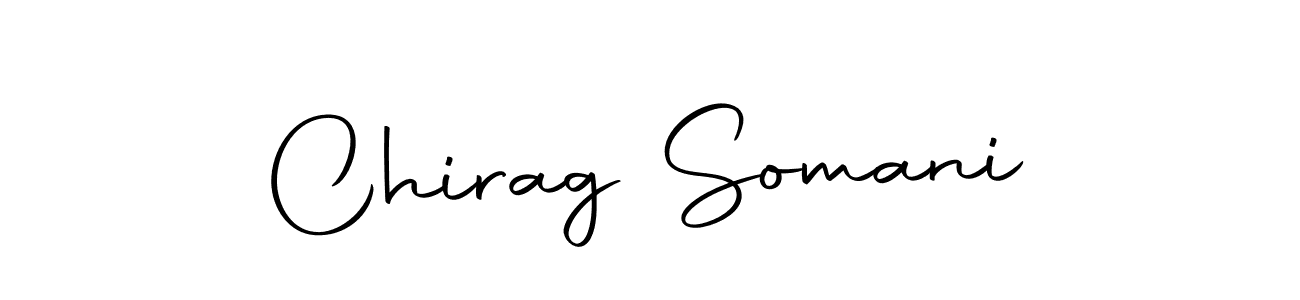 How to make Chirag Somani name signature. Use Autography-DOLnW style for creating short signs online. This is the latest handwritten sign. Chirag Somani signature style 10 images and pictures png