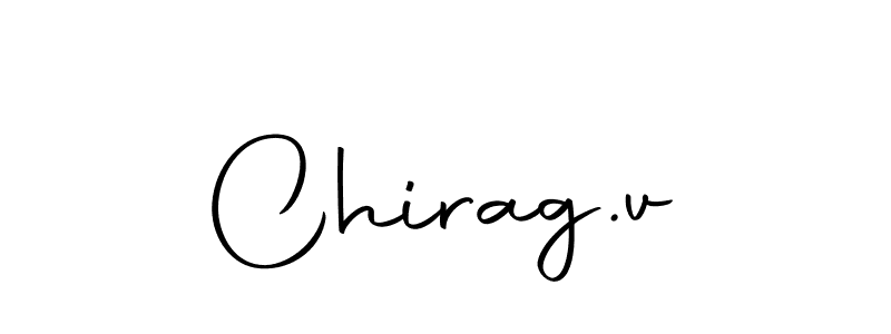 Use a signature maker to create a handwritten signature online. With this signature software, you can design (Autography-DOLnW) your own signature for name Chirag.v. Chirag.v signature style 10 images and pictures png