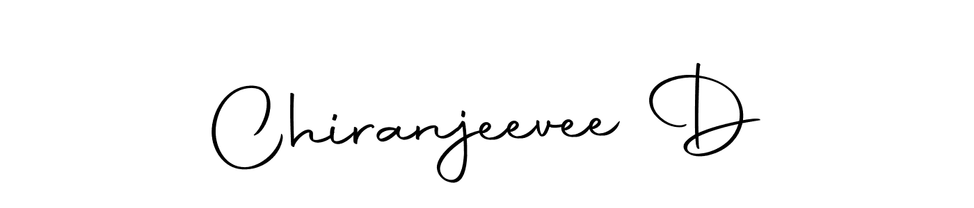 Use a signature maker to create a handwritten signature online. With this signature software, you can design (Autography-DOLnW) your own signature for name Chiranjeevee D. Chiranjeevee D signature style 10 images and pictures png