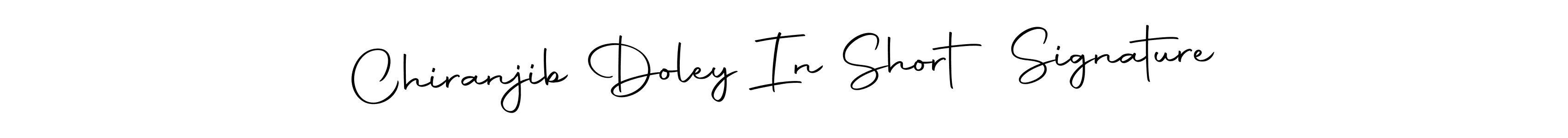 Create a beautiful signature design for name Chiranjib Doley In Short Signature. With this signature (Autography-DOLnW) fonts, you can make a handwritten signature for free. Chiranjib Doley In Short Signature signature style 10 images and pictures png