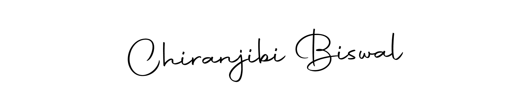 How to make Chiranjibi Biswal name signature. Use Autography-DOLnW style for creating short signs online. This is the latest handwritten sign. Chiranjibi Biswal signature style 10 images and pictures png