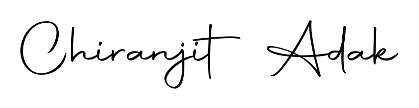 A timeless handwritten aesthetic for Chiranjit Adak. The Autography-DOLnW font gives your signature a handcrafted feel with natural curves. Chiranjit Adak signature style 10 images and pictures png