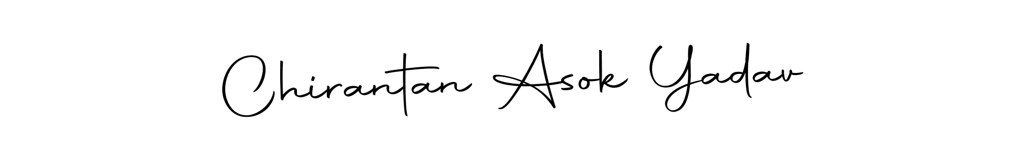 Create a beautiful signature design for name Chirantan Asok Yadav. With this signature (Autography-DOLnW) fonts, you can make a handwritten signature for free. Chirantan Asok Yadav signature style 10 images and pictures png