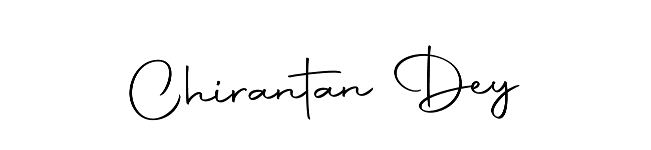 How to make Chirantan Dey name signature. Use Autography-DOLnW style for creating short signs online. This is the latest handwritten sign. Chirantan Dey signature style 10 images and pictures png