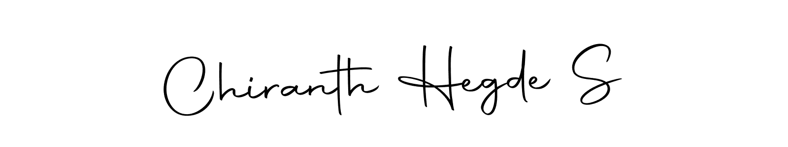 Make a beautiful signature design for name Chiranth Hegde S. Use this online signature maker to create a handwritten signature for free. Chiranth Hegde S signature style 10 images and pictures png