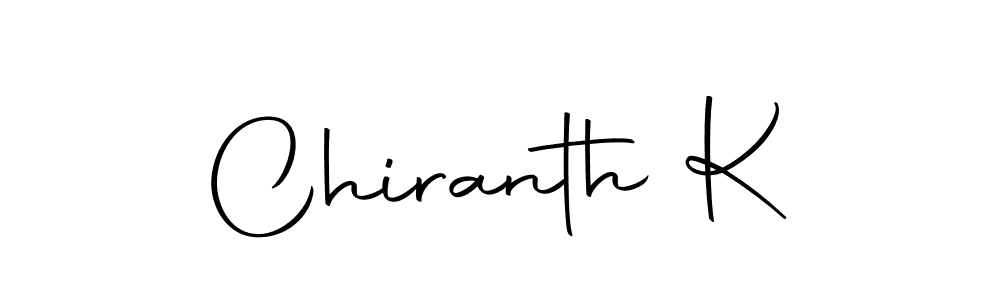 Chiranth K stylish signature style. Best Handwritten Sign (Autography-DOLnW) for my name. Handwritten Signature Collection Ideas for my name Chiranth K. Chiranth K signature style 10 images and pictures png