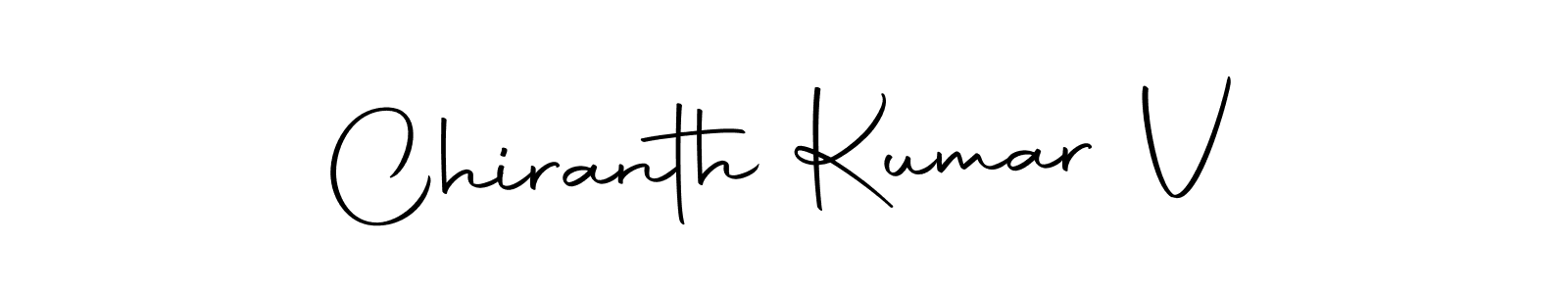 You can use this online signature creator to create a handwritten signature for the name Chiranth Kumar V. This is the best online autograph maker. Chiranth Kumar V signature style 10 images and pictures png