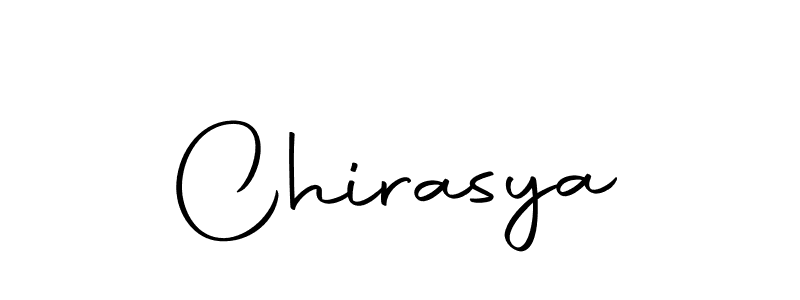 Similarly Autography-DOLnW is the best handwritten signature design. Signature creator online .You can use it as an online autograph creator for name Chirasya. Chirasya signature style 10 images and pictures png