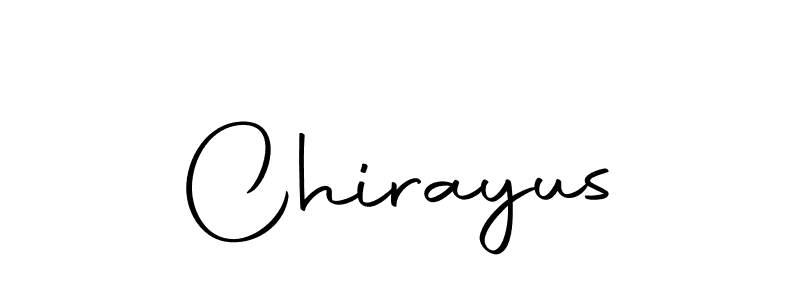 Create a beautiful signature design for name Chirayus. With this signature (Autography-DOLnW) fonts, you can make a handwritten signature for free. Chirayus signature style 10 images and pictures png