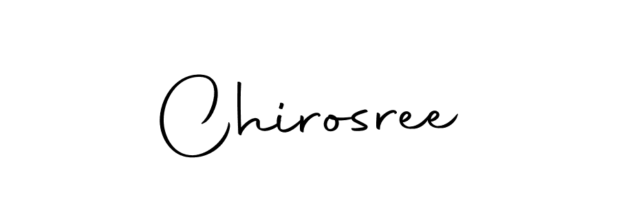 Use a signature maker to create a handwritten signature online. With this signature software, you can design (Autography-DOLnW) your own signature for name Chirosree. Chirosree signature style 10 images and pictures png