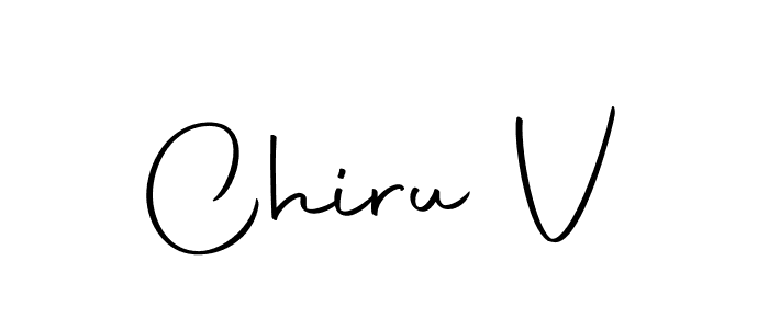 You should practise on your own different ways (Autography-DOLnW) to write your name (Chiru V) in signature. don't let someone else do it for you. Chiru V signature style 10 images and pictures png