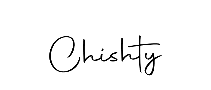 Chishty stylish signature style. Best Handwritten Sign (Autography-DOLnW) for my name. Handwritten Signature Collection Ideas for my name Chishty. Chishty signature style 10 images and pictures png