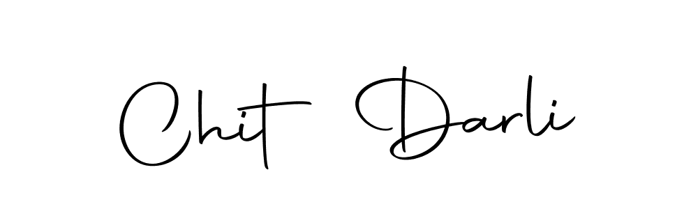 How to make Chit Darli name signature. Use Autography-DOLnW style for creating short signs online. This is the latest handwritten sign. Chit Darli signature style 10 images and pictures png