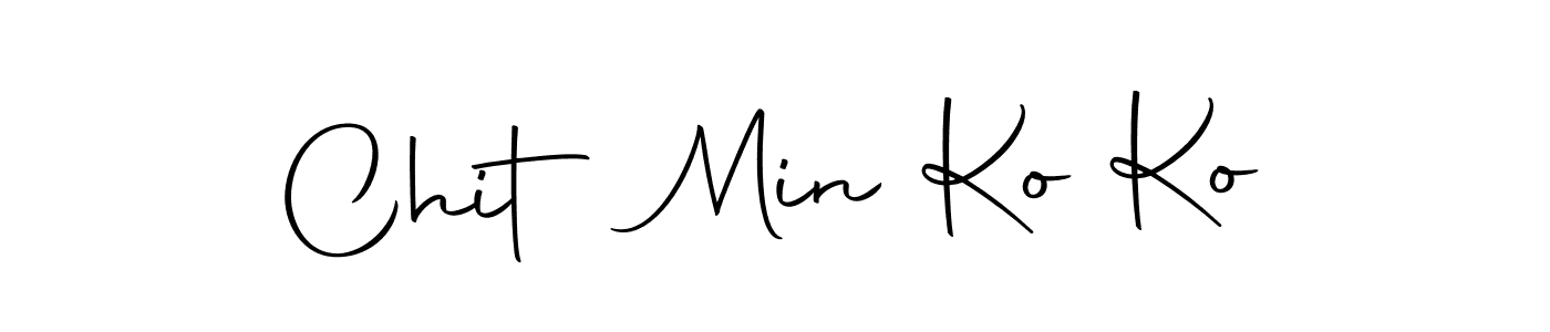 The best way (Autography-DOLnW) to make a short signature is to pick only two or three words in your name. The name Chit Min Ko Ko include a total of six letters. For converting this name. Chit Min Ko Ko signature style 10 images and pictures png