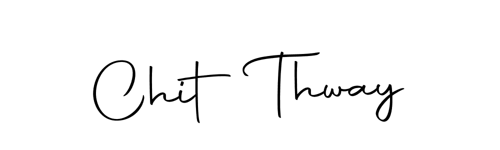 Chit Thway stylish signature style. Best Handwritten Sign (Autography-DOLnW) for my name. Handwritten Signature Collection Ideas for my name Chit Thway. Chit Thway signature style 10 images and pictures png