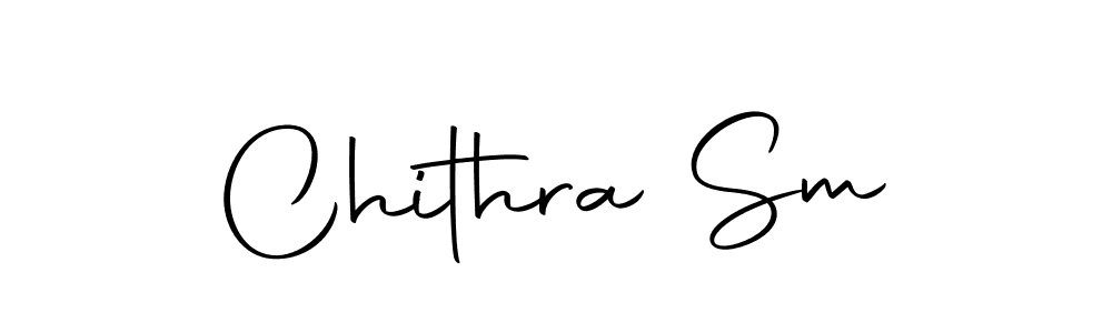 Design your own signature with our free online signature maker. With this signature software, you can create a handwritten (Autography-DOLnW) signature for name Chithra Sm. Chithra Sm signature style 10 images and pictures png
