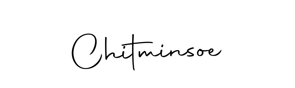 The best way (Autography-DOLnW) to make a short signature is to pick only two or three words in your name. The name Chitminsoe include a total of six letters. For converting this name. Chitminsoe signature style 10 images and pictures png