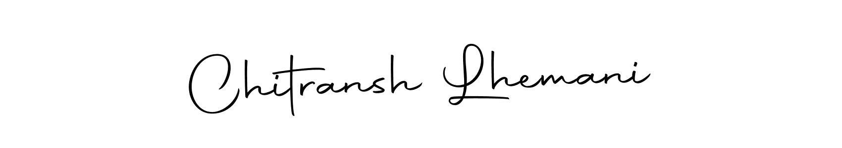 Also we have Chitransh Lhemani name is the best signature style. Create professional handwritten signature collection using Autography-DOLnW autograph style. Chitransh Lhemani signature style 10 images and pictures png