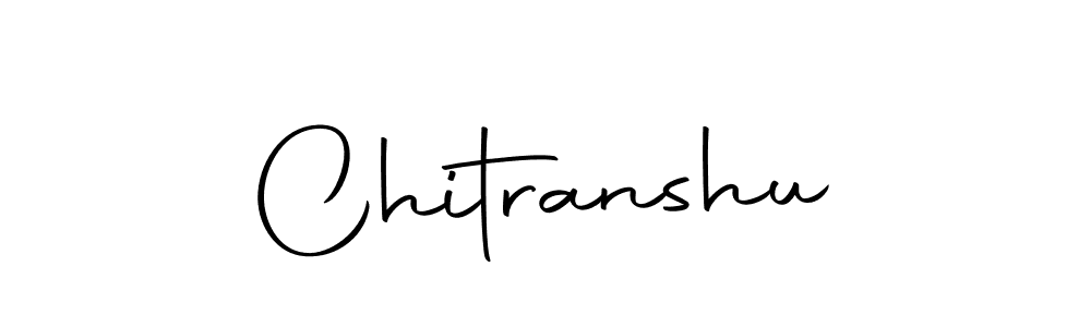 Create a beautiful signature design for name Chitranshu. With this signature (Autography-DOLnW) fonts, you can make a handwritten signature for free. Chitranshu signature style 10 images and pictures png