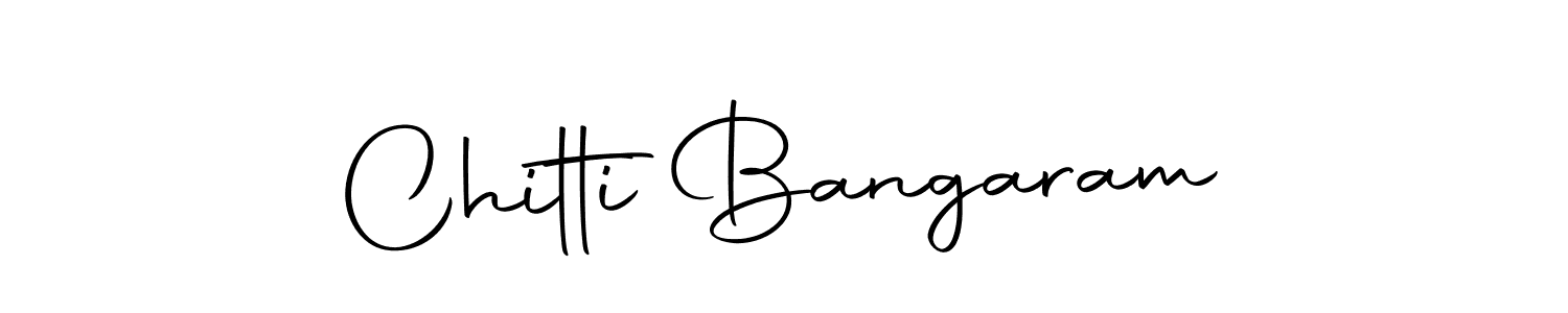 You should practise on your own different ways (Autography-DOLnW) to write your name (Chitti Bangaram) in signature. don't let someone else do it for you. Chitti Bangaram signature style 10 images and pictures png