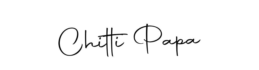 The best way (Autography-DOLnW) to make a short signature is to pick only two or three words in your name. The name Chitti Papa include a total of six letters. For converting this name. Chitti Papa signature style 10 images and pictures png