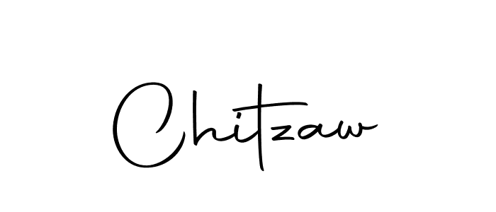 You should practise on your own different ways (Autography-DOLnW) to write your name (Chitzaw) in signature. don't let someone else do it for you. Chitzaw signature style 10 images and pictures png