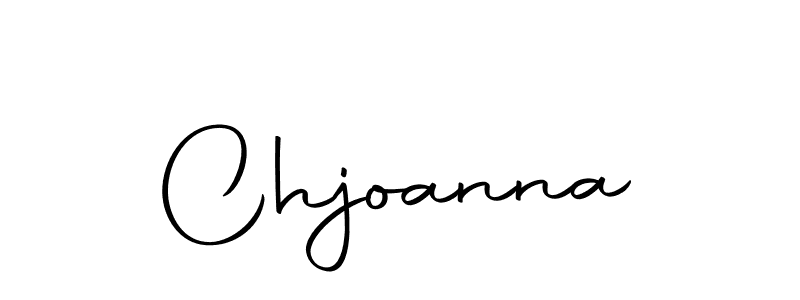 Use a signature maker to create a handwritten signature online. With this signature software, you can design (Autography-DOLnW) your own signature for name Chjoanna. Chjoanna signature style 10 images and pictures png