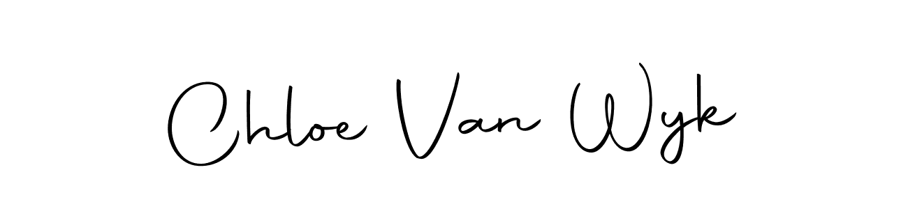 Create a beautiful signature design for name Chloe Van Wyk. With this signature (Autography-DOLnW) fonts, you can make a handwritten signature for free. Chloe Van Wyk signature style 10 images and pictures png