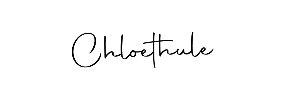 Design your own signature with our free online signature maker. With this signature software, you can create a handwritten (Autography-DOLnW) signature for name Chloethule. Chloethule signature style 10 images and pictures png