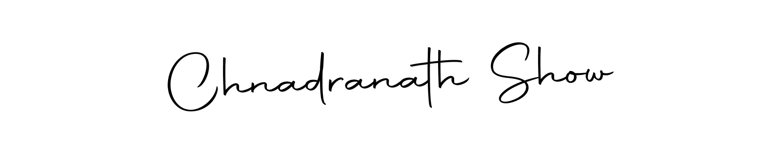 Make a beautiful signature design for name Chnadranath Show. With this signature (Autography-DOLnW) style, you can create a handwritten signature for free. Chnadranath Show signature style 10 images and pictures png