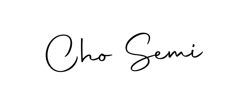 Create a beautiful signature design for name Cho Semi. With this signature (Autography-DOLnW) fonts, you can make a handwritten signature for free. Cho Semi signature style 10 images and pictures png