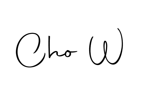 Use a signature maker to create a handwritten signature online. With this signature software, you can design (Autography-DOLnW) your own signature for name Cho W. Cho W signature style 10 images and pictures png