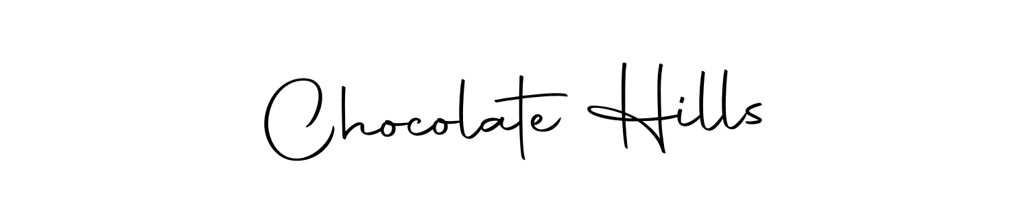 Similarly Autography-DOLnW is the best handwritten signature design. Signature creator online .You can use it as an online autograph creator for name Chocolate Hills. Chocolate Hills signature style 10 images and pictures png