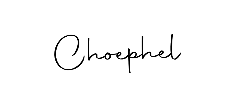 Use a signature maker to create a handwritten signature online. With this signature software, you can design (Autography-DOLnW) your own signature for name Choephel. Choephel signature style 10 images and pictures png