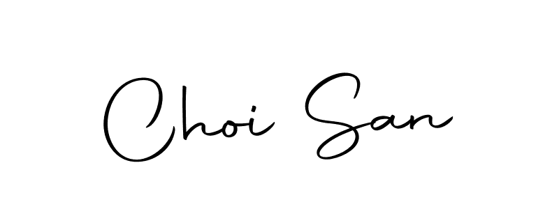 Choi San stylish signature style. Best Handwritten Sign (Autography-DOLnW) for my name. Handwritten Signature Collection Ideas for my name Choi San. Choi San signature style 10 images and pictures png