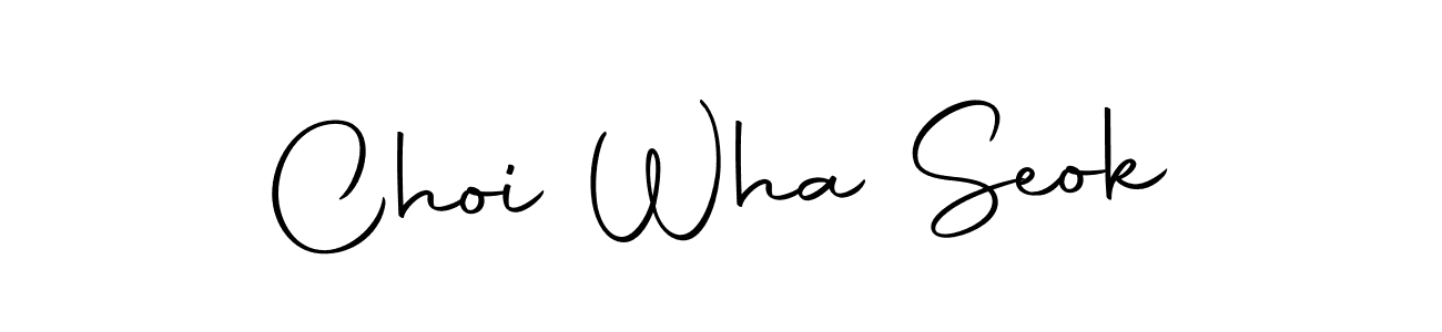 Create a beautiful signature design for name Choi Wha Seok. With this signature (Autography-DOLnW) fonts, you can make a handwritten signature for free. Choi Wha Seok signature style 10 images and pictures png