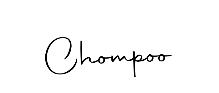 Make a beautiful signature design for name Chompoo. Use this online signature maker to create a handwritten signature for free. Chompoo signature style 10 images and pictures png