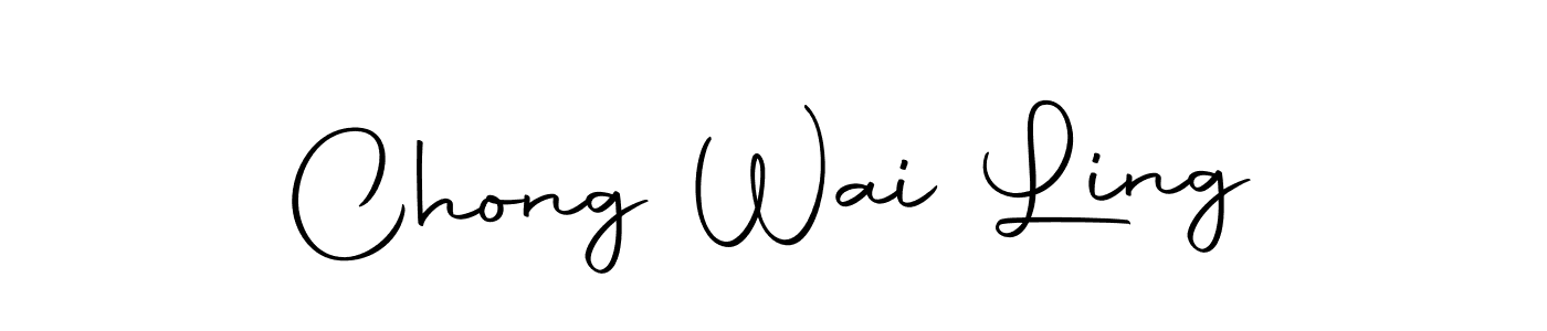 Use a signature maker to create a handwritten signature online. With this signature software, you can design (Autography-DOLnW) your own signature for name Chong Wai Ling. Chong Wai Ling signature style 10 images and pictures png