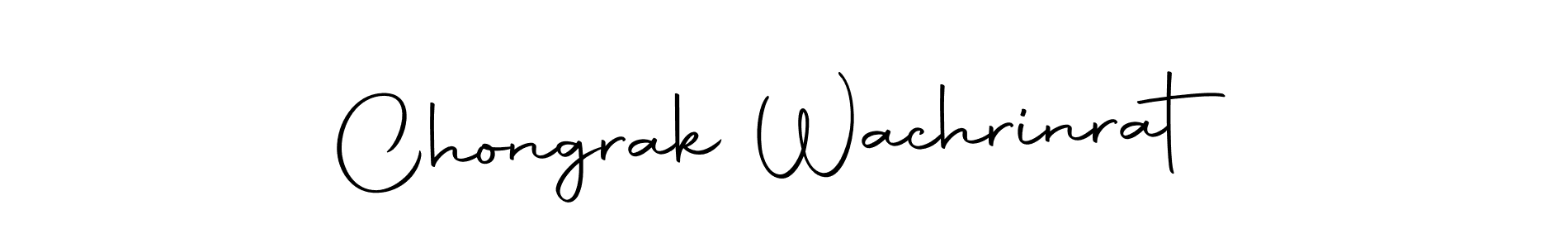 Design your own signature with our free online signature maker. With this signature software, you can create a handwritten (Autography-DOLnW) signature for name Chongrak Wachrinrat. Chongrak Wachrinrat signature style 10 images and pictures png