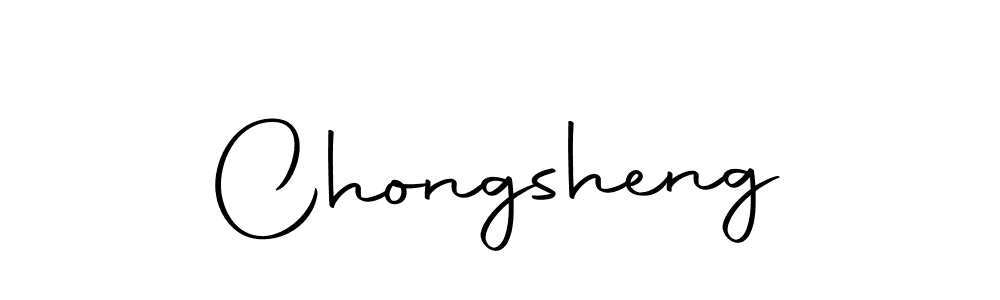 How to make Chongsheng signature? Autography-DOLnW is a professional autograph style. Create handwritten signature for Chongsheng name. Chongsheng signature style 10 images and pictures png