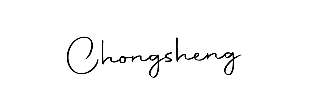 Use a signature maker to create a handwritten signature online. With this signature software, you can design (Autography-DOLnW) your own signature for name Chongsheng. Chongsheng signature style 10 images and pictures png