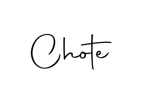 Make a beautiful signature design for name Chote. With this signature (Autography-DOLnW) style, you can create a handwritten signature for free. Chote signature style 10 images and pictures png