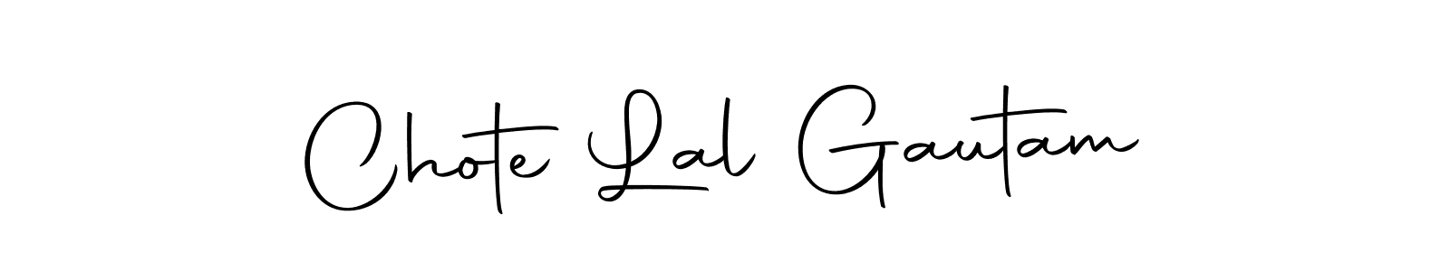 How to make Chote Lal Gautam name signature. Use Autography-DOLnW style for creating short signs online. This is the latest handwritten sign. Chote Lal Gautam signature style 10 images and pictures png