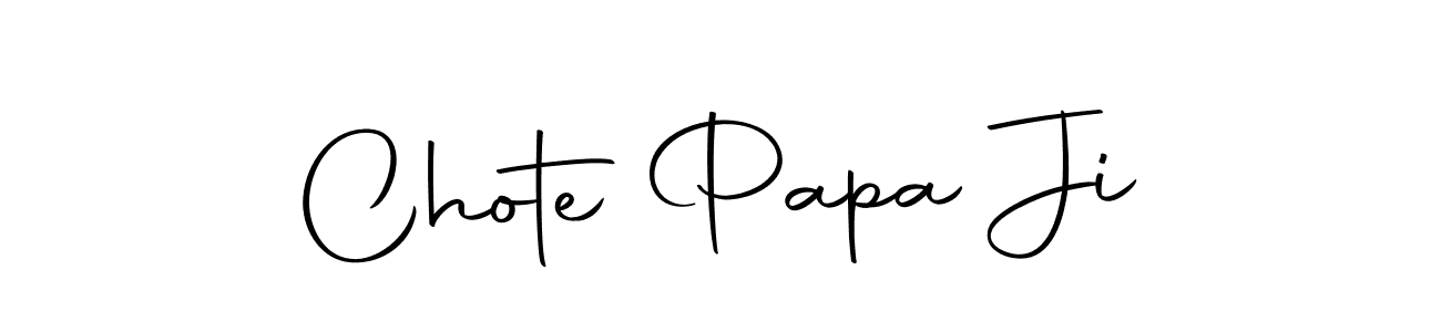 You should practise on your own different ways (Autography-DOLnW) to write your name (Chote Papa Ji) in signature. don't let someone else do it for you. Chote Papa Ji signature style 10 images and pictures png