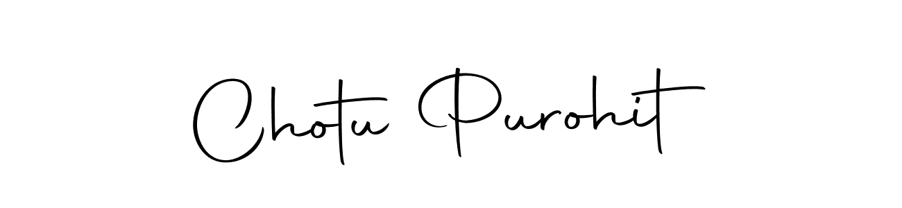 Create a beautiful signature design for name Chotu Purohit. With this signature (Autography-DOLnW) fonts, you can make a handwritten signature for free. Chotu Purohit signature style 10 images and pictures png