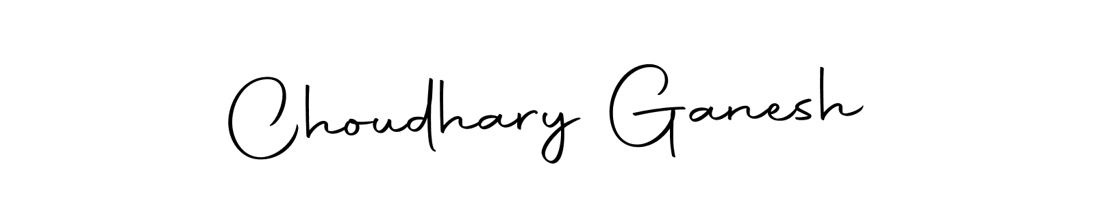 Design your own signature with our free online signature maker. With this signature software, you can create a handwritten (Autography-DOLnW) signature for name Choudhary Ganesh. Choudhary Ganesh signature style 10 images and pictures png