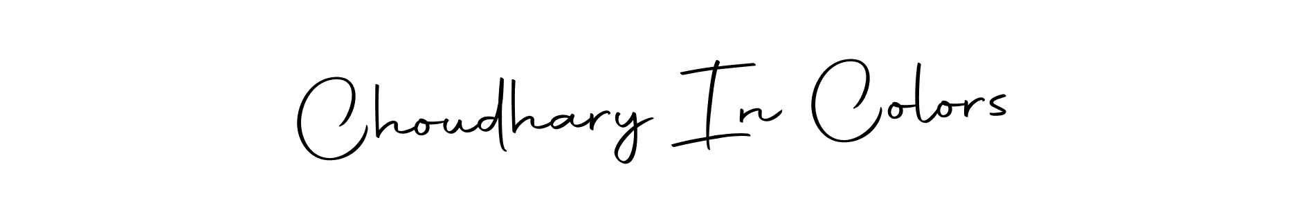 Make a beautiful signature design for name Choudhary In Colors. Use this online signature maker to create a handwritten signature for free. Choudhary In Colors signature style 10 images and pictures png