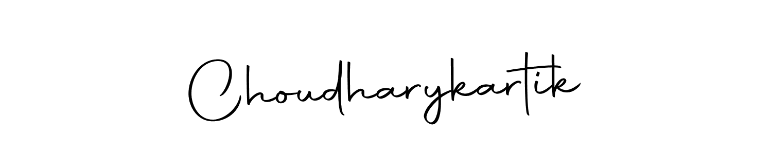 Design your own signature with our free online signature maker. With this signature software, you can create a handwritten (Autography-DOLnW) signature for name Choudharykartik. Choudharykartik signature style 10 images and pictures png