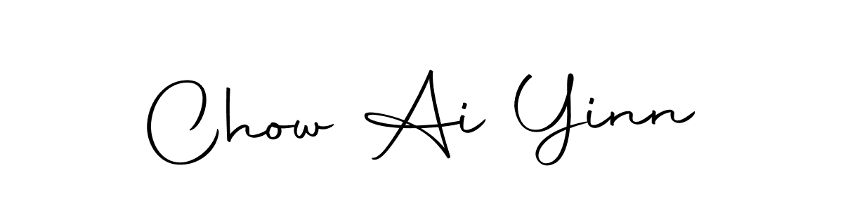 Autography-DOLnW is a professional signature style that is perfect for those who want to add a touch of class to their signature. It is also a great choice for those who want to make their signature more unique. Get Chow Ai Yinn name to fancy signature for free. Chow Ai Yinn signature style 10 images and pictures png